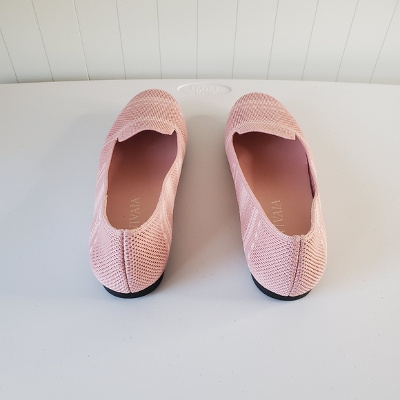 Vivaia Womens Elly Flats Loafers Ballet Shoes Size 38 US 7 Pink - Picture 6 of 10